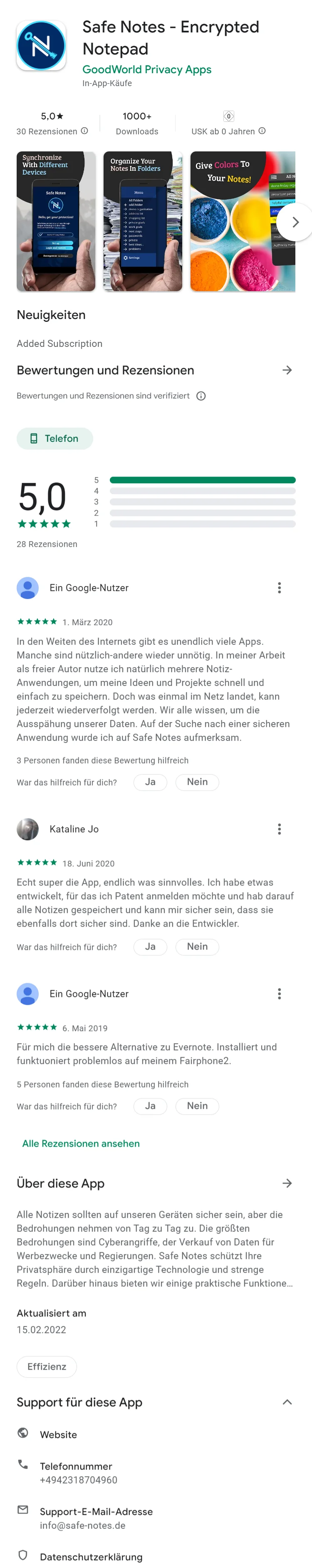 Safe Notes Encrypted Notepad – Apps bei Google Play